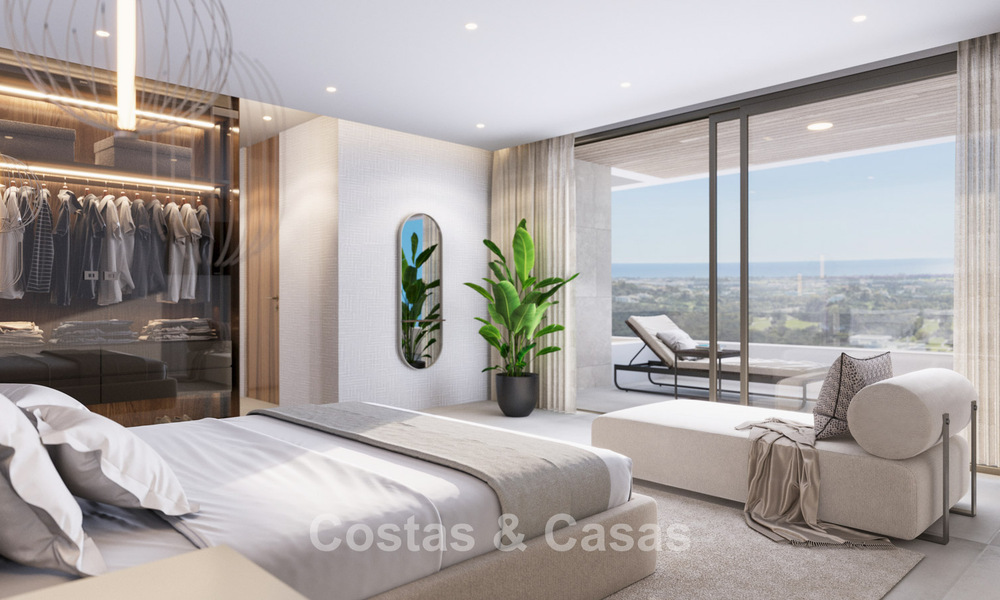 Impresionante villa moderna de nueva construcción con impresionantes vistas en venta en el exclusivo El Madroñal, Benahavis - Marbella 775290
