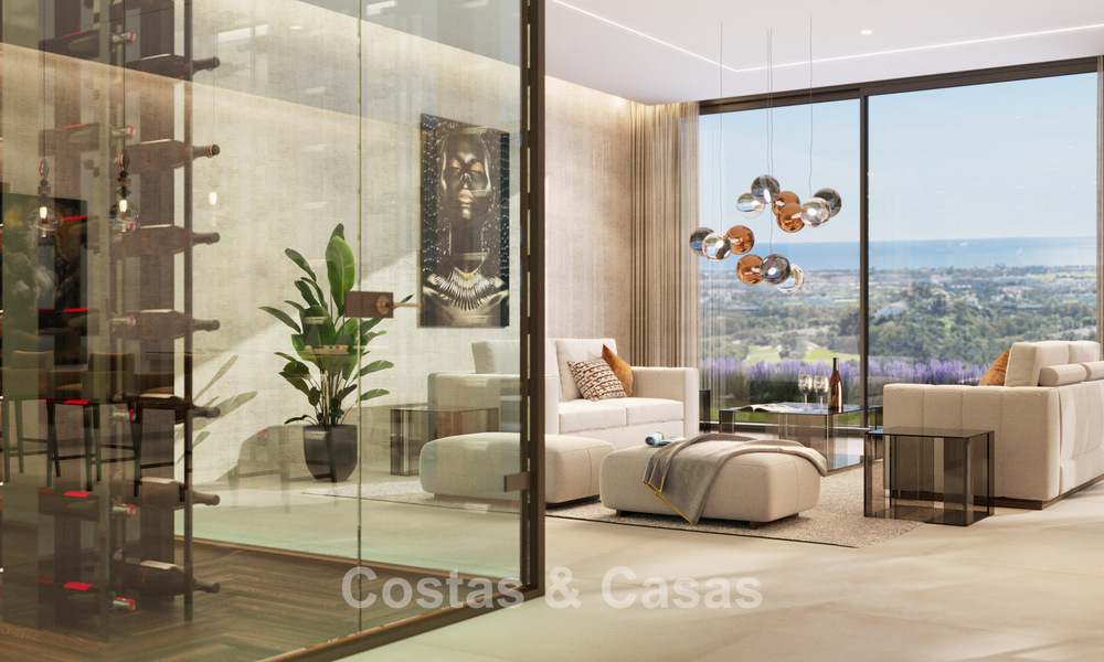 Impresionante villa moderna de nueva construcción con impresionantes vistas en venta en el exclusivo El Madroñal, Benahavis - Marbella 775292
