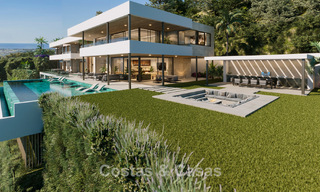 Obra maestra arquitectónica con fenomenales vistas al mar en venta en El Madroñal, Benahavis - Marbella 775305 