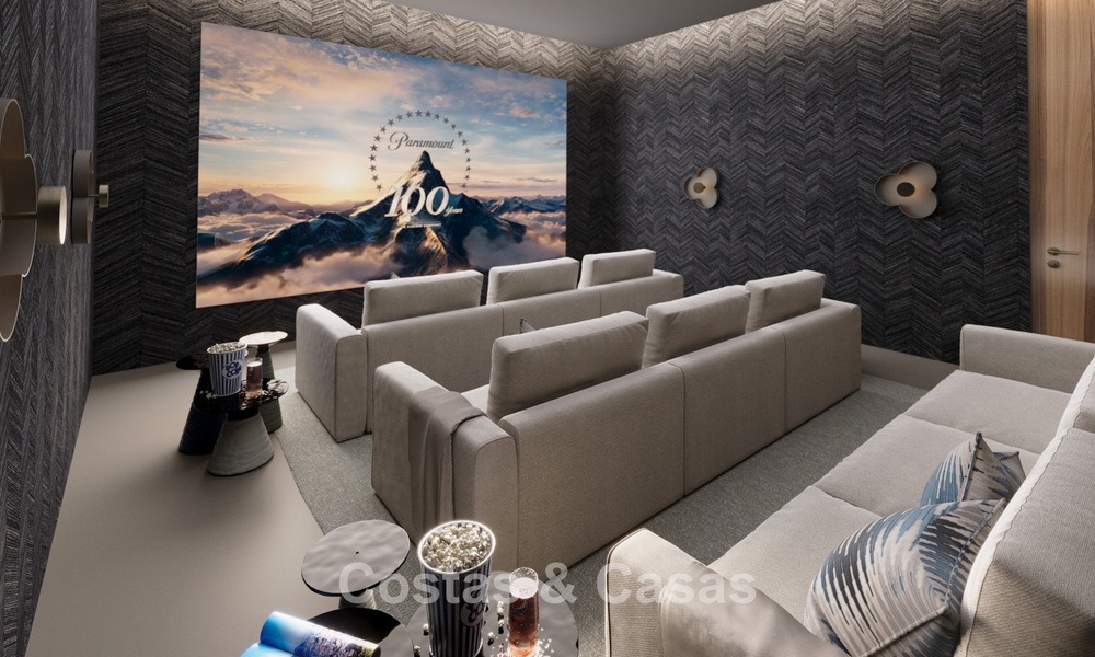 Obra maestra arquitectónica con fenomenales vistas al mar en venta en El Madroñal, Benahavis - Marbella 775316