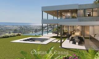 Obra maestra arquitectónica con fenomenales vistas al mar en venta en El Madroñal, Benahavis - Marbella 775318 
