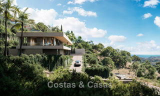 Villa de diseño en venta, rodeada de exuberante vegetación, en una prestigiosa comunidad cerrada en Benahavis - Marbella 775385 