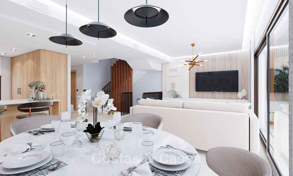Nuevas casas adosadas de 3 dormitorios en venta en un prestigioso resort de golf en Mijas, Costa del Sol 775393