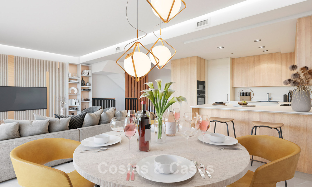 Nuevas casas adosadas de 3 dormitorios en venta en un prestigioso resort de golf en Mijas, Costa del Sol 775396