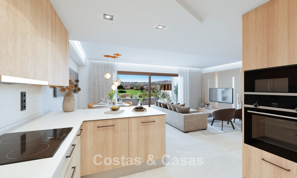 Nuevas casas adosadas de 3 dormitorios en venta en un prestigioso resort de golf en Mijas, Costa del Sol 775398