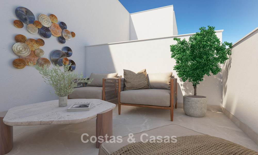 Nuevas casas adosadas de 3 dormitorios en venta en un prestigioso resort de golf en Mijas, Costa del Sol 775413