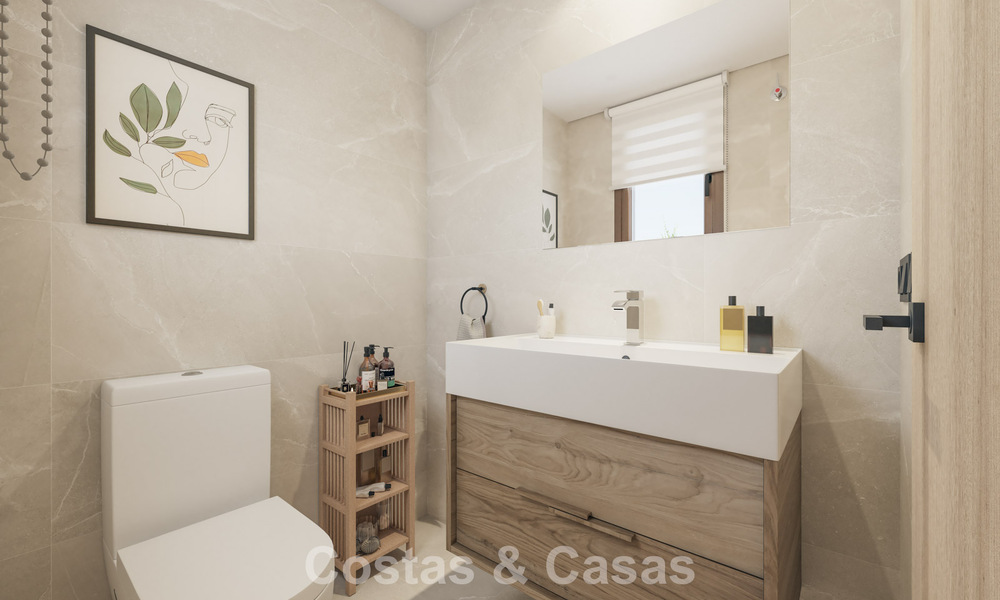 Nuevas casas adosadas de 3 dormitorios en venta en un prestigioso resort de golf en Mijas, Costa del Sol 775414