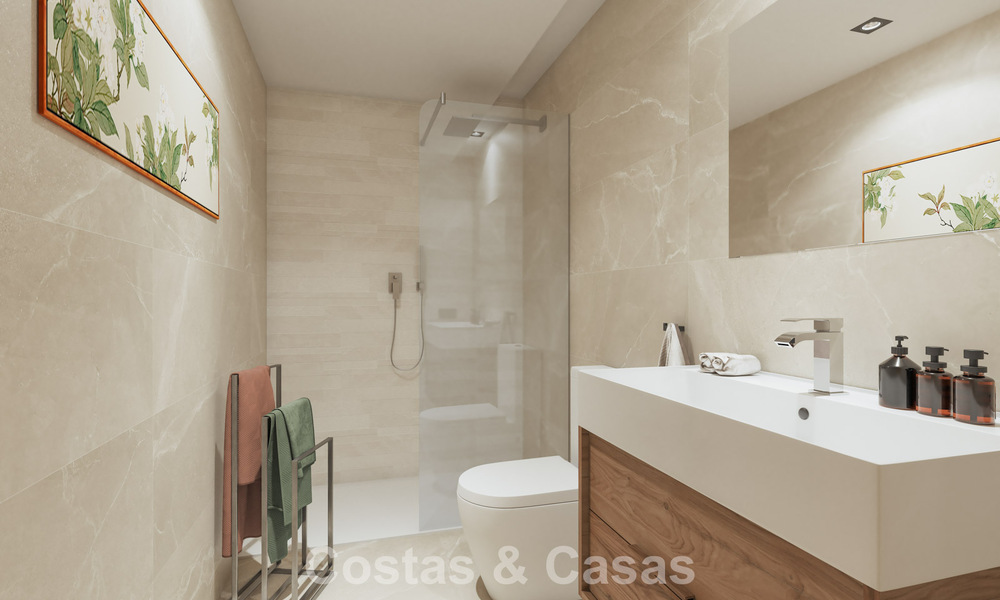 Nuevas casas adosadas de 3 dormitorios en venta en un prestigioso resort de golf en Mijas, Costa del Sol 775415