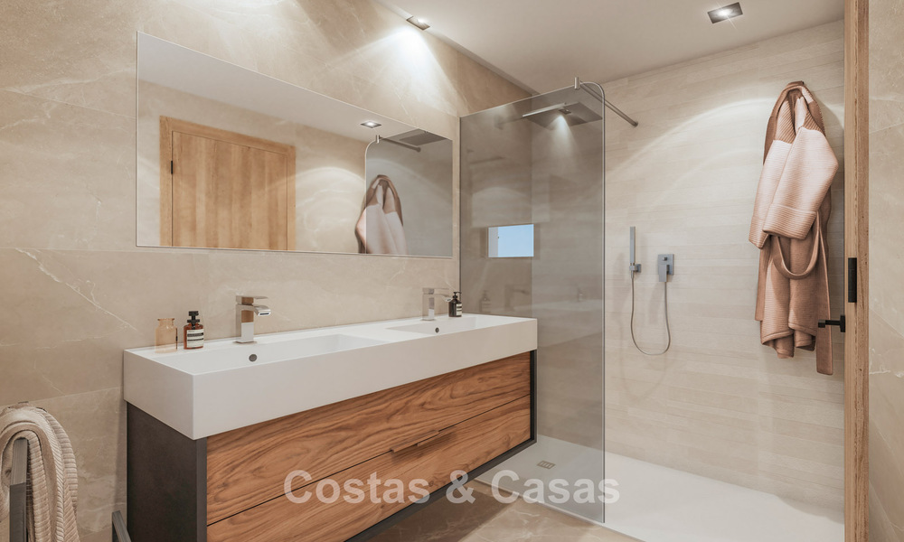 Nuevas casas adosadas de 3 dormitorios en venta en un prestigioso resort de golf en Mijas, Costa del Sol 775416