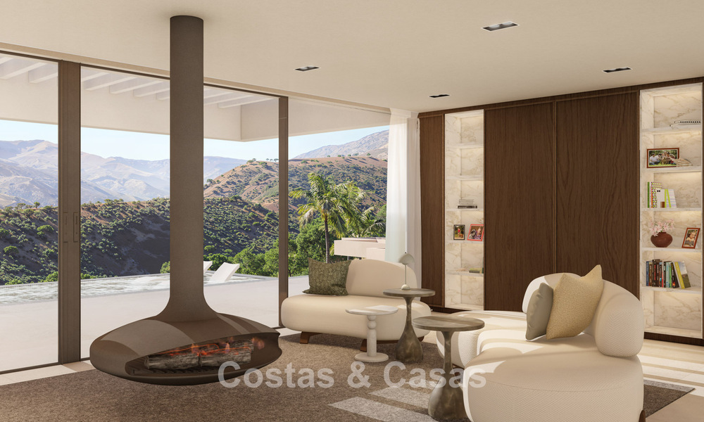 Preciosa villa contemporánea de estilo mediterráneo en venta en un complejo residencial cerrado en Benahavis - Marbella 775522