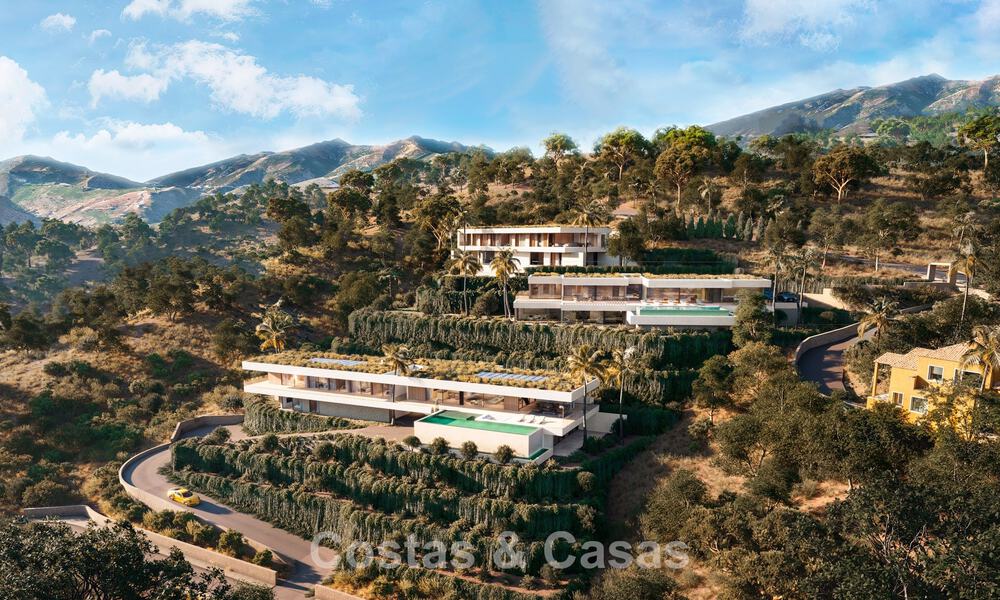 Preciosa villa contemporánea de estilo mediterráneo en venta en un complejo residencial cerrado en Benahavis - Marbella 775525