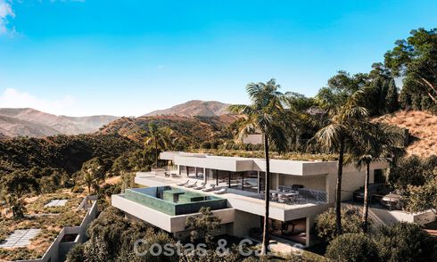 Preciosa villa contemporánea de estilo mediterráneo en venta en un complejo residencial cerrado en Benahavis - Marbella 775526