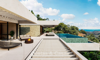 Preciosa villa contemporánea de estilo mediterráneo en venta en un complejo residencial cerrado en Benahavis - Marbella 775528 