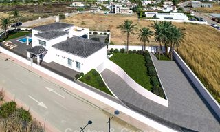 Proyecto de villa de nueva construcción en venta cerca de la playa y de todos los servicios del centro de Estepona 775847 