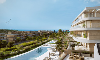 Apartamentos sostenibles nuevos con vistas al mar en venta cerca de la playa en Estepona Oeste 775820 