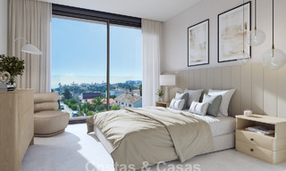 Apartamentos sostenibles nuevos con vistas al mar en venta cerca de la playa en Estepona Oeste 775822 
