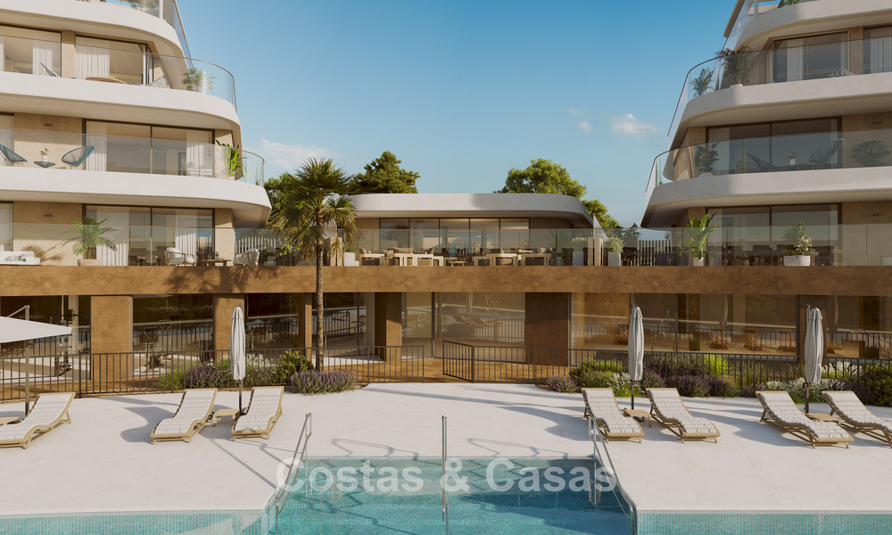 Apartamentos sostenibles nuevos con vistas al mar en venta cerca de la playa en Estepona Oeste 775831