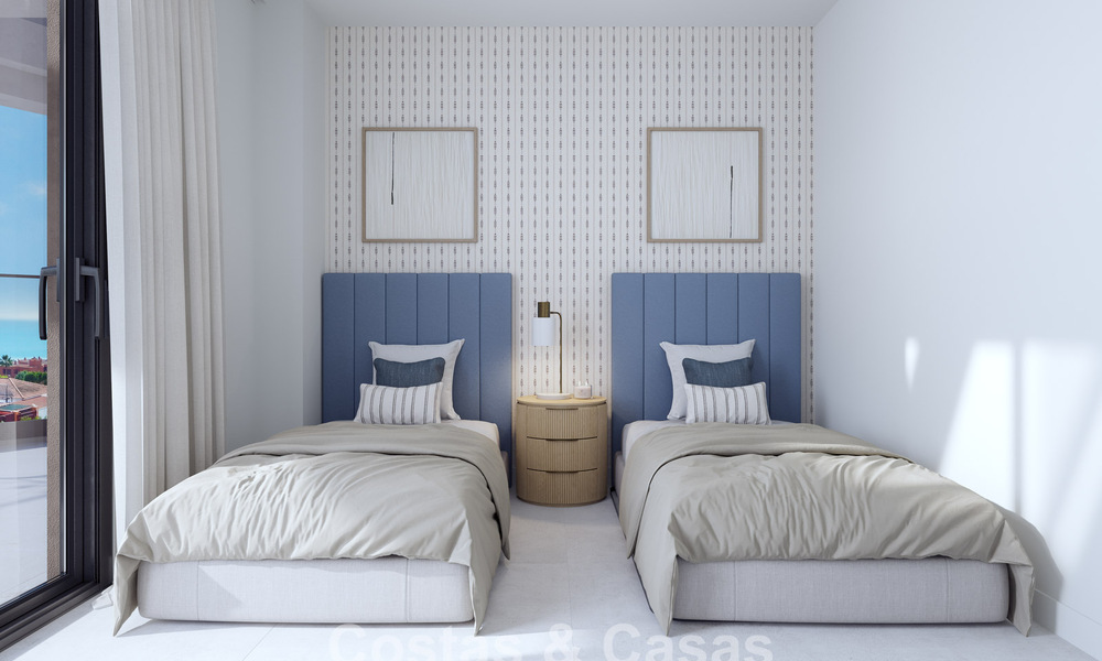 Apartamentos sostenibles nuevos con vistas al mar en venta cerca de la playa en Estepona Oeste 775833