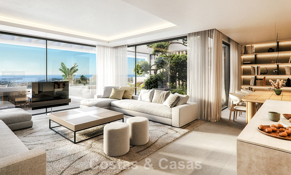 Elegantes apartamentos sobre plano en venta a pocos pasos de una laguna artificial en la Costa del Sol 776167