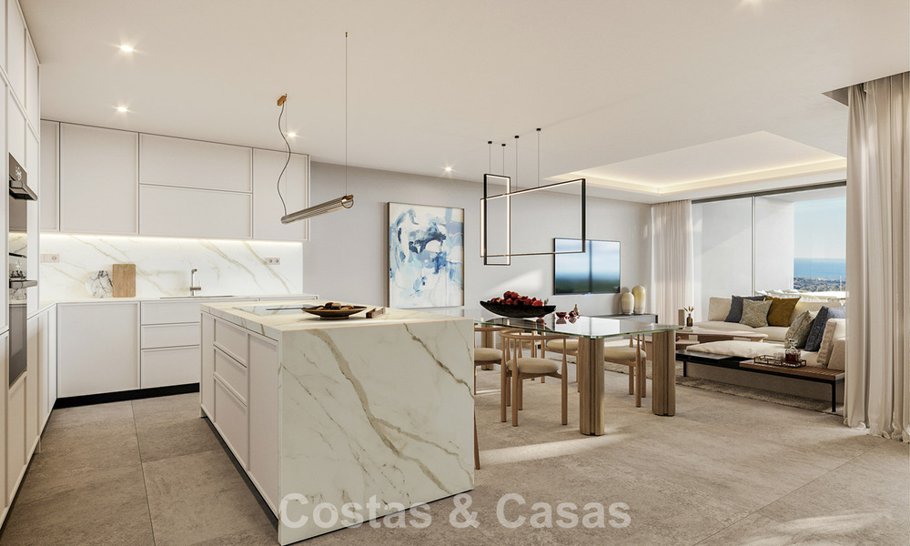 Elegantes apartamentos sobre plano en venta a pocos pasos de una laguna artificial en la Costa del Sol 776178