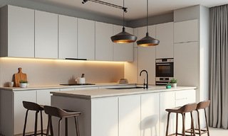Lujosa villa de diseño sobre plano en venta en una urbanización cerrada en Nueva Andalucía, Marbella 776152 