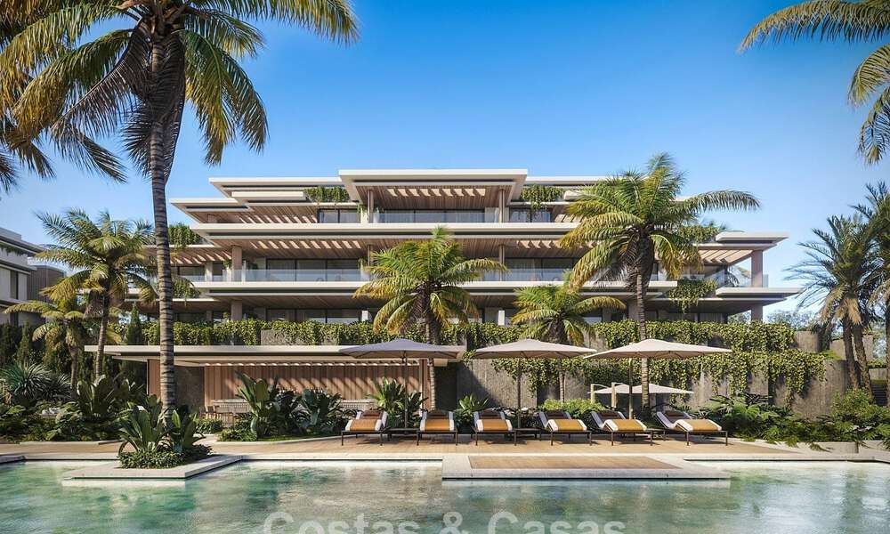 Apartamentos de obra nueva con diseño innovador en venta en la Nueva Milla de Oro entre Marbella y Estepona 776600