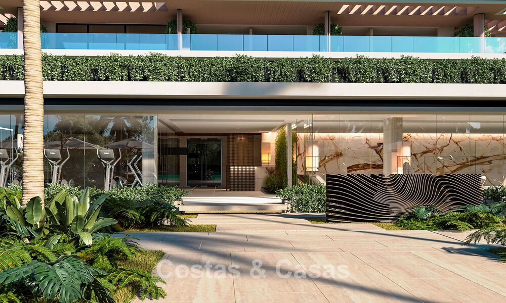 Apartamentos de obra nueva con diseño innovador en venta en la Nueva Milla de Oro entre Marbella y Estepona 776607