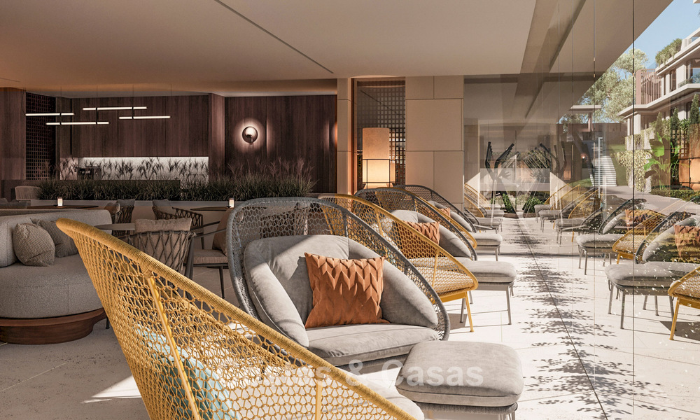 Apartamentos de obra nueva con diseño innovador en venta en la Nueva Milla de Oro entre Marbella y Estepona 776608