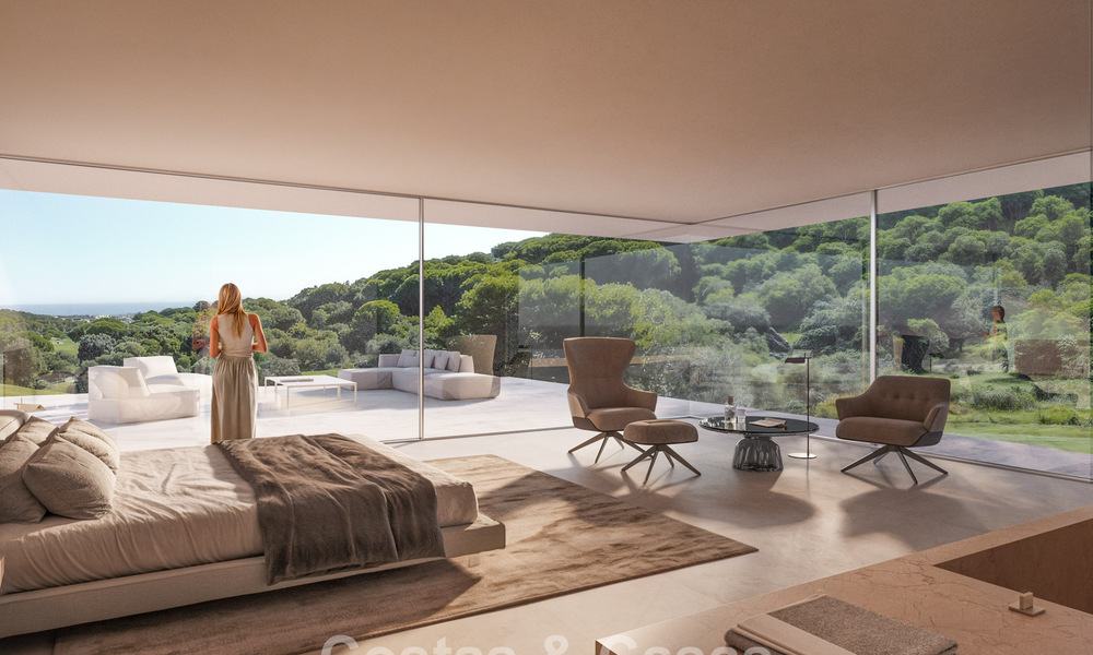 Espectacular obra maestra de diseño futurista en venta, en comunidad cerrada 24/7 de Sotogrande, Costa del Sol 776661