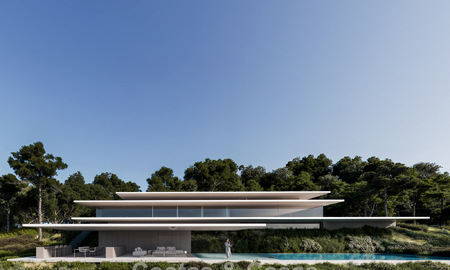 Espectacular obra maestra de diseño futurista en venta, en comunidad cerrada 24/7 de Sotogrande, Costa del Sol 776667