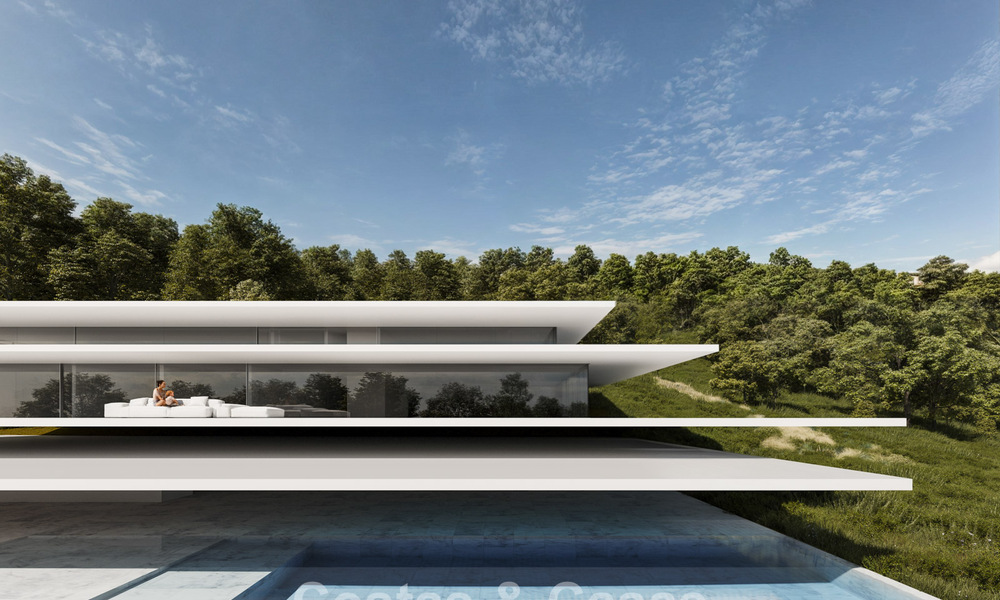 Espectacular obra maestra de diseño futurista en venta, en comunidad cerrada 24/7 de Sotogrande, Costa del Sol 776669