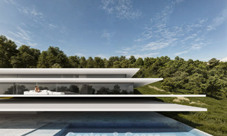 Espectacular obra maestra de diseño futurista en venta, en comunidad cerrada 24/7 de Sotogrande, Costa del Sol 776669 