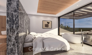 Moderna villa de lujo con magníficas vistas al golf y al mar en venta en un resort de golf de 5 estrellas en Marbella - Benahavis 776707 