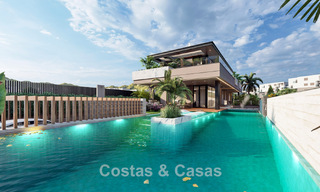 Proyecto con villa de lujo de diseño, en venta en una de las zonas más cotizadas de Fuengirola, Costa del Sol 776752 