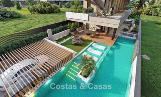 Proyecto con villa de lujo de diseño, en venta en una de las zonas más cotizadas de Fuengirola, Costa del Sol 776755 