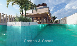 Proyecto con villa de lujo de diseño, en venta en una de las zonas más cotizadas de Fuengirola, Costa del Sol 776757 