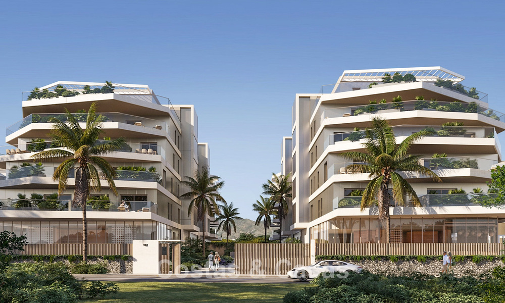 Nuevo en el mercado. Elegantes apartamentos boutique en venta cerca de los servicios en Mijas Costa, Costa del Sol 776804