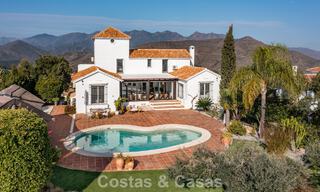 Villa estilo hacienda española con vistas espectaculares en venta en un entorno natural al este del centro de Marbella 776928 
