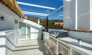 Ático dúplex listo para entrar a vivir en venta en una urbanización con seguridad las 24 horas en la Milla de Oro de Marbella 777116 
