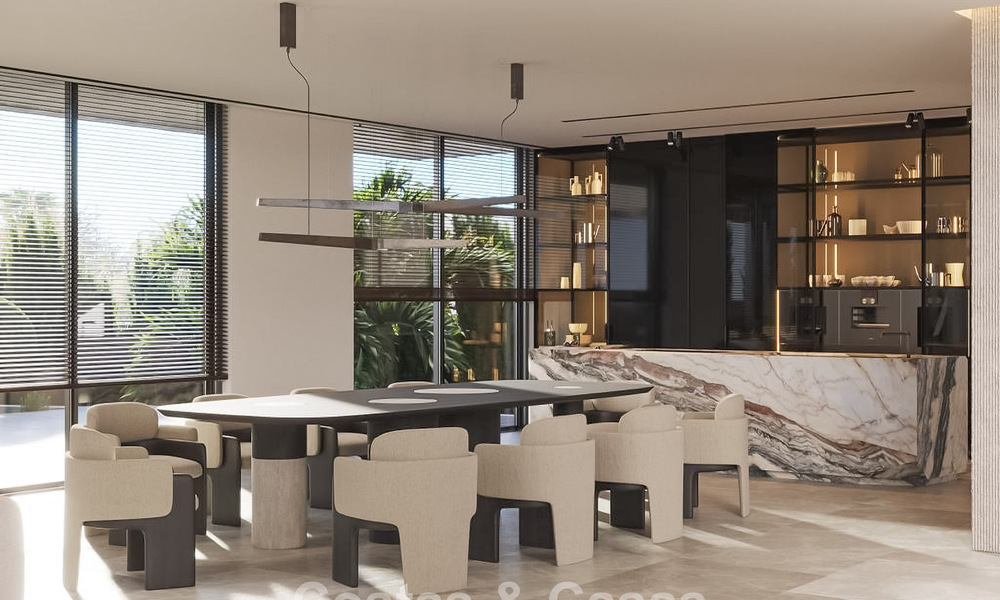 Parcela edificable con proyecto de villa avanzado en venta cerca de todos los servicios en la famosa Milla de Oro de Marbella 777089