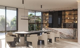 Parcela edificable con proyecto de villa avanzado en venta cerca de todos los servicios en la famosa Milla de Oro de Marbella 777089 