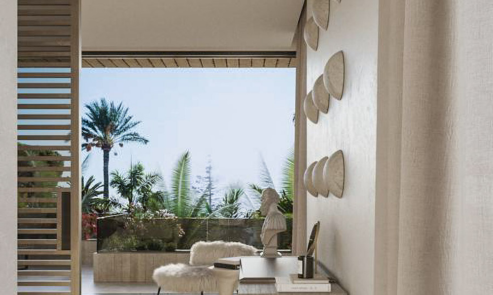 Parcela edificable con proyecto de villa avanzado en venta cerca de todos los servicios en la famosa Milla de Oro de Marbella 777091