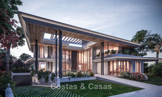 Parcela edificable con proyecto de villa avanzado en venta cerca de todos los servicios en la famosa Milla de Oro de Marbella 777095 