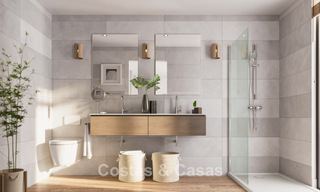 Villa de lujo sobre plano con diseño moderno en venta en un resort de golf de cinco estrellas en Marbella - Benahavis 777417 
