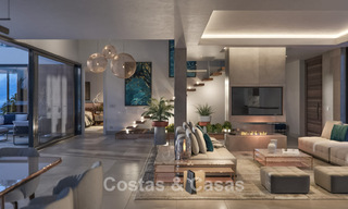 Villa de lujo sobre plano con diseño moderno en venta en un resort de golf de cinco estrellas en Marbella - Benahavis 777422 