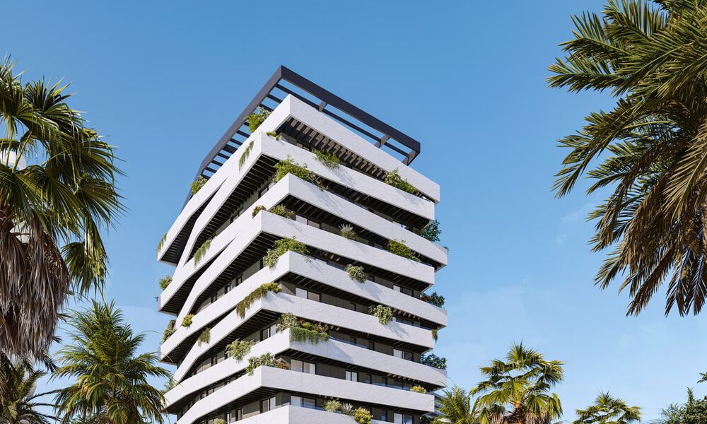 6 lujosos áticos dúplex con vistas abiertas al mar en venta directamente en el paseo marítimo de Málaga centro 777524