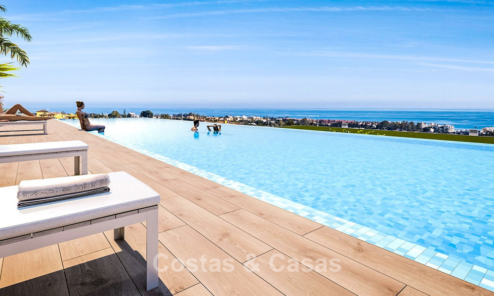 Proyecto de modernos apartamentos y villas adosadas en venta en la Nueva Milla de Oro entre Marbella y Estepona 777397