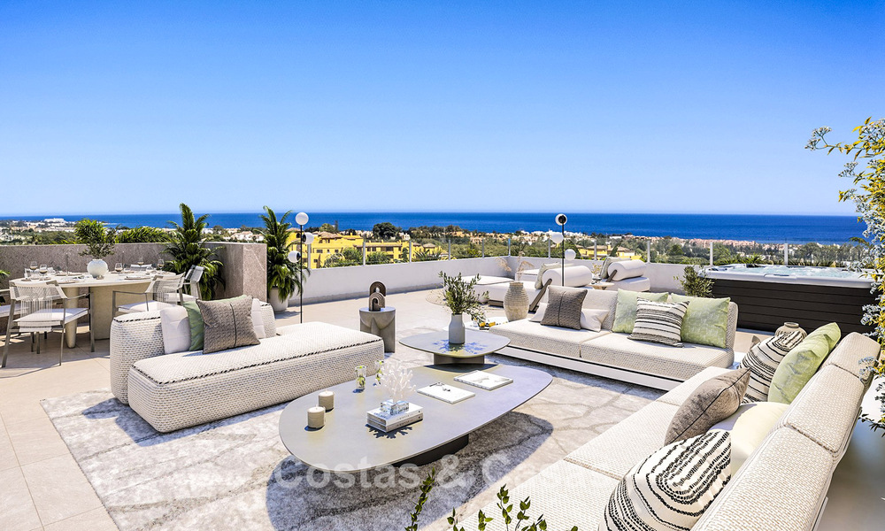 Proyecto de modernos apartamentos y villas adosadas en venta en la Nueva Milla de Oro entre Marbella y Estepona 777400