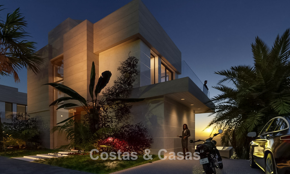 Nuevo lanzamiento. 14 sofisticadas villas de lujo con vistas al mar en venta en el campo de golf al oeste del centro de Estepona 778028