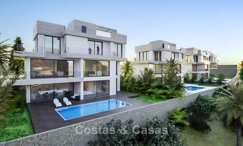 Nuevo lanzamiento. 14 sofisticadas villas de lujo con vistas al mar en venta en el campo de golf al oeste del centro de Estepona 778029